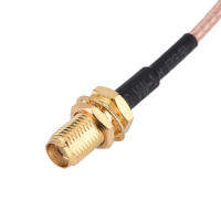 Fosa Digtail สาย SMA หญิง MMCX ชายมุมขวา RF Pigtail Coaxial Extension Cable RG316 25 ซม.