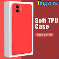 Jingsanc เคสปลอกซิลิโคนน้ำเคสนิ่มใส่โทรศัพท์ A04สำหรับ Samsung Galaxy,เคสป้องกันกล้องสีลูกอมกันกระแทกด้านหลัง Samsung A04