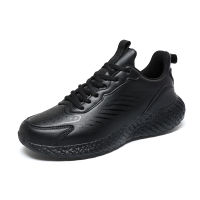 Autumn Winter Mens Casual Shoes Leather Mens Sneakers lightweight breathable classic jogging Lace up Male shoes