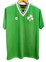 D86 IRELAND HOME 1985 RETRO KIT GREEN FOOTBALL SHIRT SOCCER JERSEY