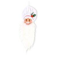 3PCS Christmas Tree Top Ornaments Creative Santa Head Pendant Christmas Decoration Chef Hat Family Wall Craft Gift