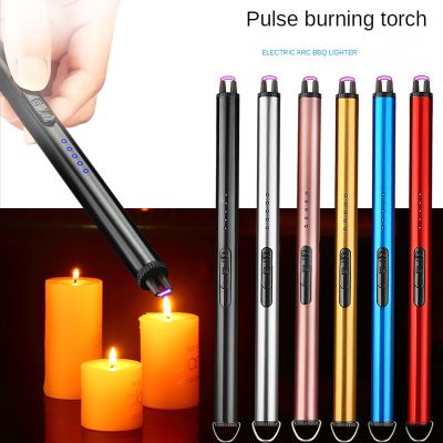 ZZOOI USB Charging Arc BBQ Candle Lighter Plasma Electric Pulse Lighters Kitchen Tools Creative Gift Lighter  Encendedores