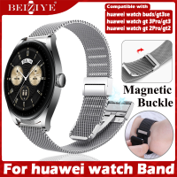 Milanese Magnetic Buckle สายนาฬิกา For huawei watch buds / huawei watch GT 3 SE / huawei watch GT 3 pro 43mm 46mm / watch GT 3 GT 2 42mm 46mm สาย นาฬิกา สมาร์ทวอทช์ สายนาฬิกาข้อมือสำหรับ วัสดุ สแตนเลสสตีล Replacement Accessories