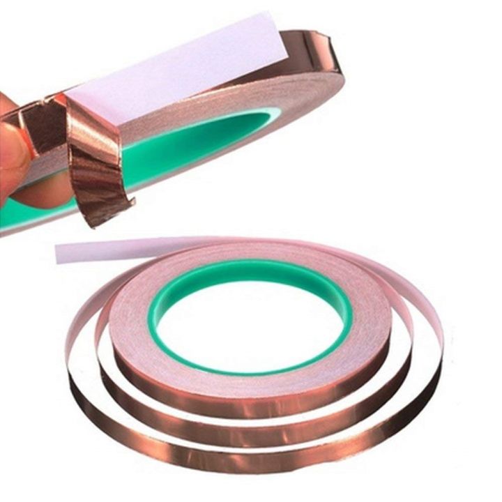 conductive-copper-adhesive-foil-tape-3-5-6-8-10mm-double-sided-conduct-copper-foil-tapes-length-20m-conductive-tape