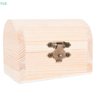 ?【Lowest price】YUE ไม้วินเทจ Treasure chest wood เครื่องประดับกล่องเก็บของ