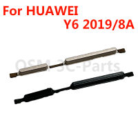 ปุ่มปรับระดับเสียงด้านข้างปุ่มเปิดปิดสำหรับ Huawei Y6 2019/ปุ่มปุ่มควบคุมพลังงานปุ่มด้านข้างควบคุมระดับเสียง8A