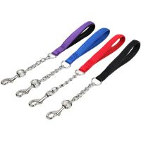 Dog Leash Stainless Steel Short Dog Leashs Chew Proof Leashes for Large Dogs Walking Traction Rope Nylon Dogs Chain Pet Products Leashes