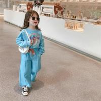 Girls Casual Sports Set Spring Autumn New Childrens Clothing Korean Baby Girl Sportswear 2piece Suit Sweatshirt + Pants Sets