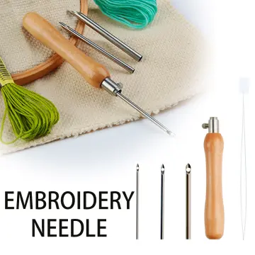 DIY Punch Needle Magic Embroidery Pen Set Stitching Thread Tool Sewing  Craft Kit