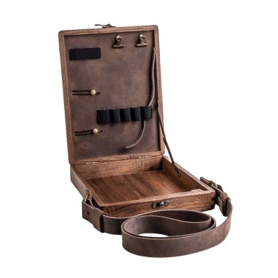 Writers Messenger Wood Box A5 Wooden Retro Trend Shoulder Bag Outdoor Briefcase Art Supplies Box Home Decor Art Handbags