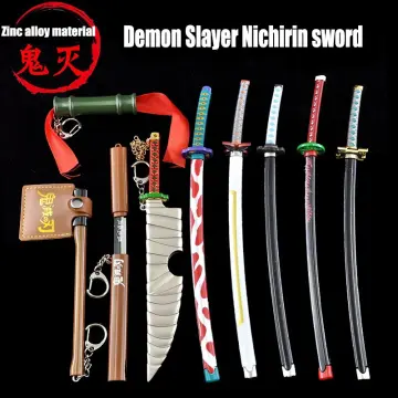 Pop-up Demon Slayer Swords Katana Kanroji Mitsuri Sword Anime Ghost Hunter  Metal Blade Knife Model Weapon Ninja Katana Kids Gift - AliExpress