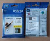 BROTHER LC-3617 Yellow สีเหลือง แท้ศูนย์ ของใหม่  พริ้นเอกสารได้ 550 หน้า ใช้กับพริ้นเตอร์ Brother MFC-J2330DW, MFC-J3530DW, MFC-J3930DW