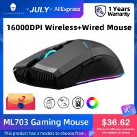 ธันเดอร์บอท ML703เมาส์สำหรับเล่นเกมส์ไร้สาย16000 DPI 1000Mah สำหรับนักเล่นเกม RGB 2.4G แบบมีสายชาร์จไฟได้เกมส์ PC เมาส์สำหรับแล็ปท็อปไร้สาย