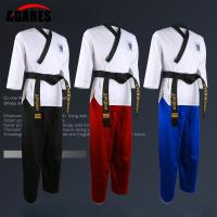 World Training Taekwondo Poomsae Dan Practice doboks Junior Male&amp;Female Senior Unisex Master Dan Taekwondo uniforms Clothes Suit