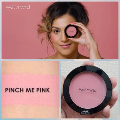 Wet n Wild Coloricon Blush •สี Pinch Me Pink 6g.ใหม่!สี Pinch Me Pink (มีชิมเมอร์) สีชมพูเบาๆ ปัดแล้วพวงแก้มดูระเรื่อ น่ารักใสๆ เน้นความเป็นธรรมชาติของผิว