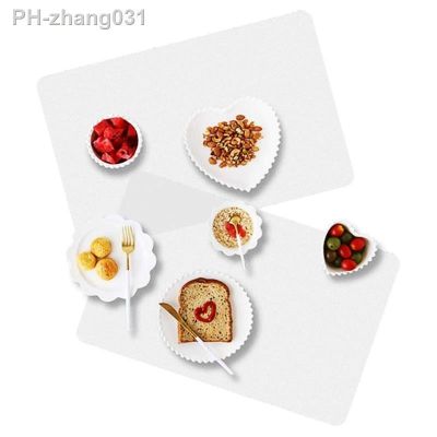 Transparent Placemat Washable Placemat for Heat-Resistant Non-Slip Kitchen Placemat Table (8 Pcs)