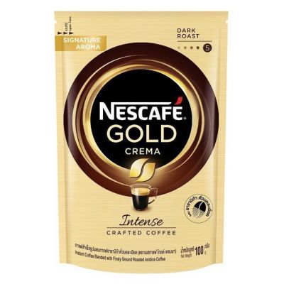Nescafe Gold Crema Intense เนสกาแฟโกลด์ เครมมา อินเทนส์ แบบถุง 100 กรัม