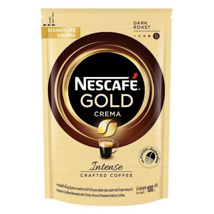 nescafe-gold-crema-intense-เนสกาแฟโกลด์-เครมมา-อินเทนส์-แบบถุง-100-กรัม