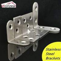 90 Degree Thickened Stainless Steel L shaped Angle Bracket Fixed Bracket Connector Laminate Bracket Support