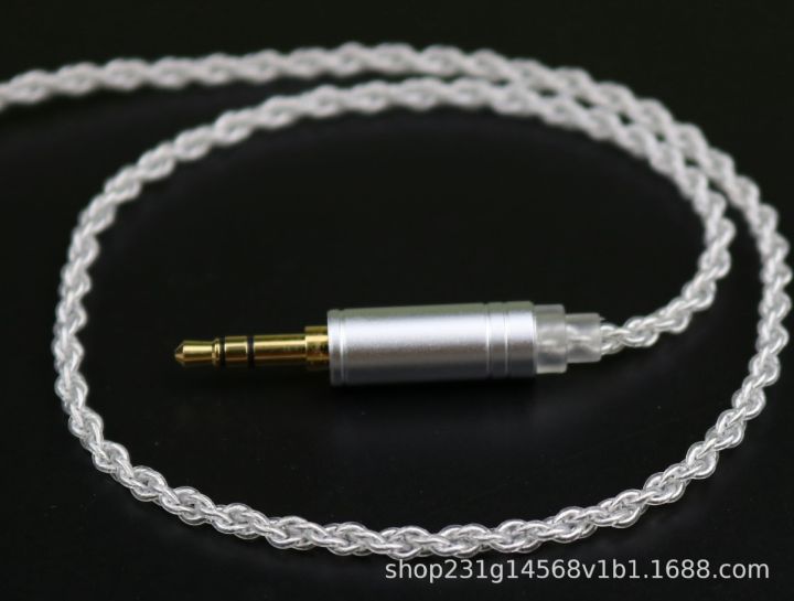 kabel-audio-digital-earphone-diy-4-untai-6n-berlapis-perak-kristal-tunggal-mmcx-ie40pro