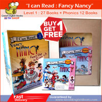 (In Stock) พร้อมส่ง  หนังสือเด็กภาษาอังกฤษ I can read : Fancy Nancy (level 1) 27 Books Get Free Phonics 12 Books