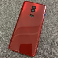 Oneplus6ปลอกหุ้มด้านหลังสำหรับ Oneplus 6 One Plus,สำหรับซ่อมฝาครอบหลังกระจกแทนที่เคสประตูแบตเตอรี่โทรศัพท์ + เลนส์กล้องถ่ายรูปโลโก้กาว LHG3761อะไหล่ทดแทน