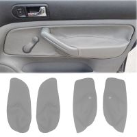 4X Microfiber Leather Door Armrest Cover For VW Golf 4 MK4 Jetta Bora 99-05 Manual Control Window Door Armrest Panel Cover Trim Towels