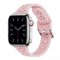 Soft Silicone Sport Band for Apple Watch SE 8 Series 44MM 40MM Rubber Watchband Strap on smart iWatch 7654321 42MM 38MM bracelet