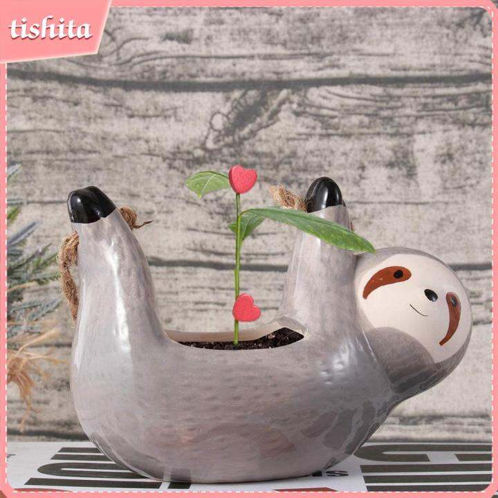 tishita Succulent Planter Hanging Animal Plant Pot 11.5x9cm Decorative