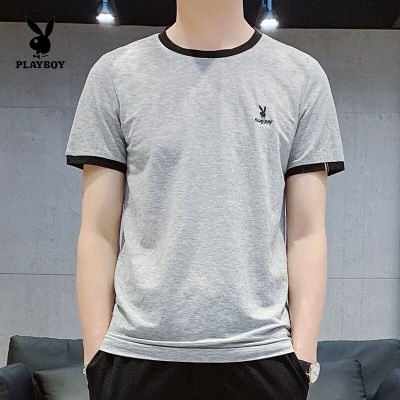 PLAYBOY เสื้อยืดแขนสั้นชายสไตล์ใหม่ฤดูร้อนเสื้อยืดแขนสั้นชาย9449