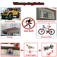 [Auto Era]Nut Security Anti Theft Screws Nuts M8 M10 M12 M14nut สแตนเลส Led Nut Mountain Bike Awning รถอุปกรณ์เสริม LED Lights