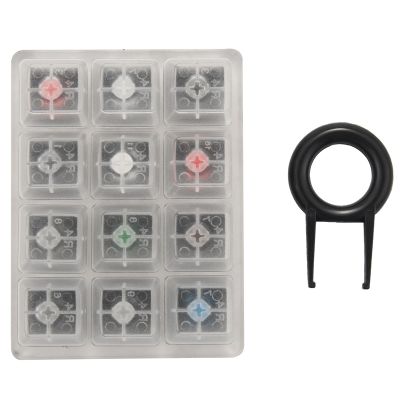 Acrylic Keyboard Tester Plastic Keycap Sampler for Cherry MX Switches