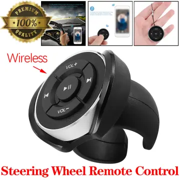 Wireless Bluetooth Media Button Remote Selfie Control Start Siri Car  Motorcycle Steering Wheel Music for iPhone