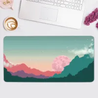 Kawaii Clouds Desktop Pads Cute (4 สี), แผ่นรองเมาส์สีม่วงพาสเทล , XL Desktop Pads Cute , Kawaii ขยาย Gaming Keyboard Pads , แผ่นรองเมาส์ขนาดใหญ่