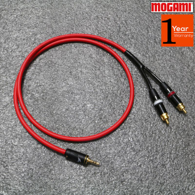 สาย AUX 3.5 to RCA MOGAMI JAPANแบบตัดประกอบ / Custom Audio Grade HiFi ของแท้ 100%  / ร้าน All Cable
