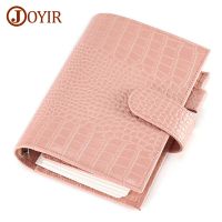 JOYIR Genuine Leather Rings Planner Notebook Binder Planner Card Holder Multifunctional Agenda Diary with 30MM Ring Organizer Card Holders