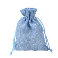 shiguo 10X COLORFUL jute bags Wedding Gift drawstring bags เครื่องประดับเก็บ