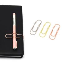 10Pcs/pack Paper Clips Paper Fix Clips Pen Holder Clips Notebook Pen Holder Book Pin For Notebook Journal Document Clips