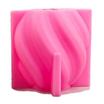 DIY Wave Pillar Candle Molds Twirl Twist Column Scented Candle Silicone Mold Wind Resin Mould Soap Making Home Decor