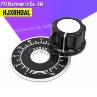 【CW】 10sets 20pcs A03 dial knob WTH118   MF-A03 bakelite with scale plate sheet digital potentiometer