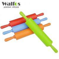 Walfos ลูกกลิ้งแป้งซิลิโคนขนาดกลางโรลลิ่งสพินเครื่องมือทำขนมอบสีสันสดใส