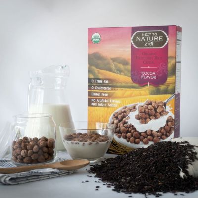(EXP : 14/9/23) ZVOF ซีเรียลออร์แกนิคข้าวไรซ์เบอร์รี่ Organic Riceberry Rice Cereal (Original or Cocoa Flavor) (7 packs x 35gm)