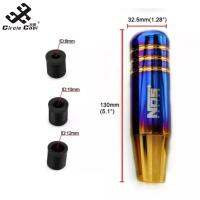 วงกลมCool Universal Shift Knob Titanium Blue Finishอาวุโส13ซม.สำหรับToyota Honda HyundaiซูซุกิมิตซูบิชิIsuzu【cod】