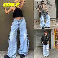 พร้อมส่ง DINOJEANS Classic Loose กางเกงยีนส์ขาบาน ทรงหลวม Unisex