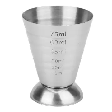 Bartender Jigger Stainless Steel Cocktail Ounce Cup Wine Drinks Measuring  Cup Bartending Supplies For Home Bar 30ml 1pcs-silver