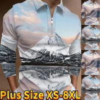 Muzin ซิปปกมีซิปสำหรับผู้ชาย,แขนยาวสไตล์แฟชั่นมีซิป XS-8XL เสื้อลำลอง