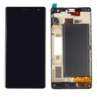 หน้าจอ LCD TFT สำหรับประกอบครบชุดพร้อมกรอบ Nokia Lumia 730 Digitizer (สีดำ)