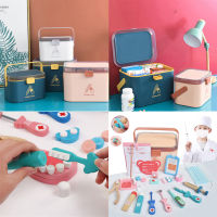 Pretend Play Doctor Educational Toys for Children Medical Simulation Medicine Chest Set for Kids Interest Development Tools Toys