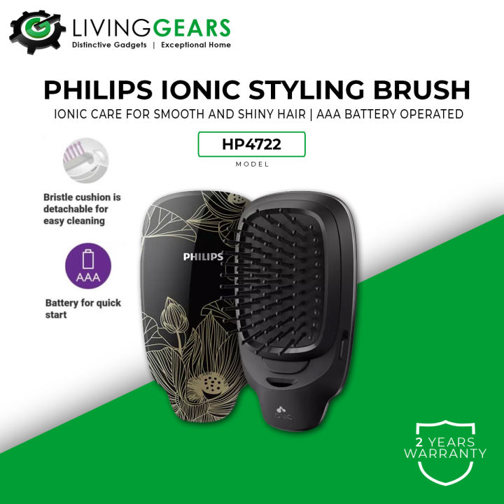 Philips StyleCare Essential Heated Straightening Brush BHH880 // Philips  Ionic Styling Brush EasyShine HP4722 | Lazada
