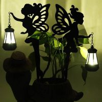 Waterproof Led Solar Light For Patio Gate Yard Wedding Solar Fairy Light Outdoor Garden Angel Lantern Lamp 51Cm/21Inch Iron/ABS